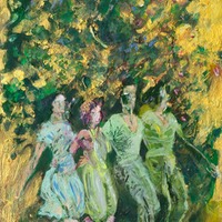 Tanczacy w zieleni